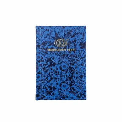 دفتر ملاحظات FIS Marble / دفتر ملاحظات صغير بغلاف مقوى - مقاس A7، مسطر بربعين، أزرق