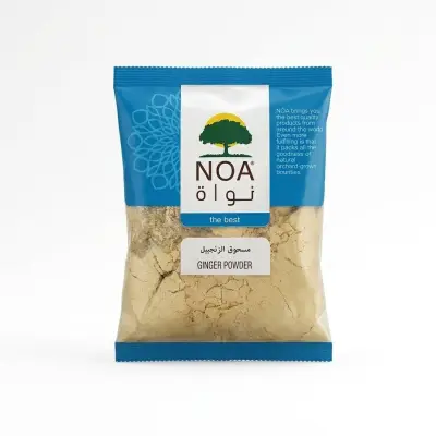 مسحوق الزنجبيل الممتاز من NOA - عنصر أساسي في الطهي، عطري ولاذع، 200 غرام