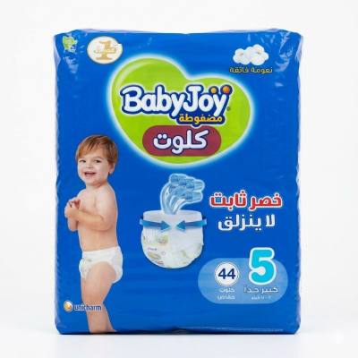 سراويل داخلية ضاغطة من بيبي جوي - مقاس 5 (كبير جدًا)، 12-18 كجم، عبوة من 44 قطعة