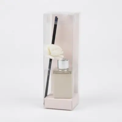 طقم موزع عطر بالقصب بتصميم زهري