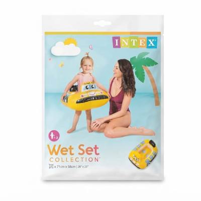 عوامة للأطفال بتصميم حافلة مدرسية قابلة للنفخ من مجموعة "Wet Set" من Intex