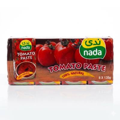 ندى - معجون طماطم طبيعي 100% (8 حبات × 135 جرام)