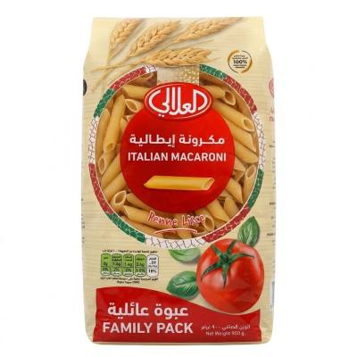 معكرونة بيني ليسي الإيطالية من العلالي - عبوة عائلية فاخرة من المعكرونة الأنبوبية الناعمة | 900 غرام | 100% سميد دوروم صلب