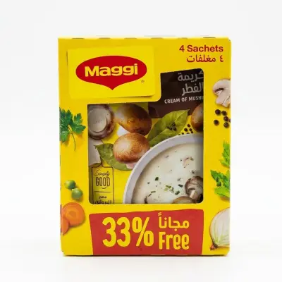 شوربة ماجي بالكريمة والفطر