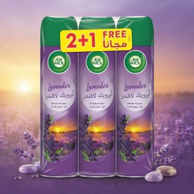 معطر جو بخاخ من إير ويك - برائحة اللافندر (عبوة من 3 × 300 مل)