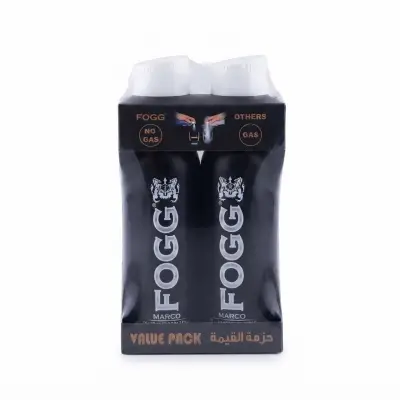 عبوة اقتصادية من بخاخ الجسم المعطر FOGG Marco (2 × 120 مل)
