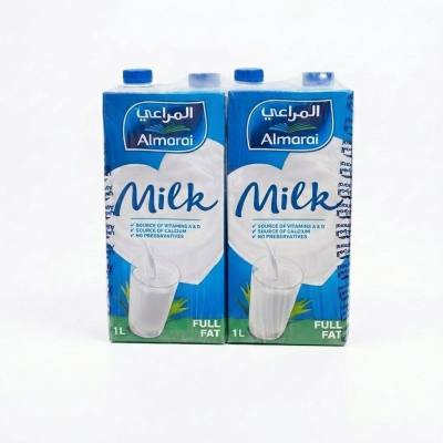 حليب المراعي كامل الدسم مع فيتامينات أ و د 1 لتر (عبوة من 4)