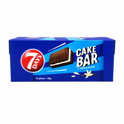 كيك بار بنكهة الفانيليا - 12 قطعة × 25 غرام
