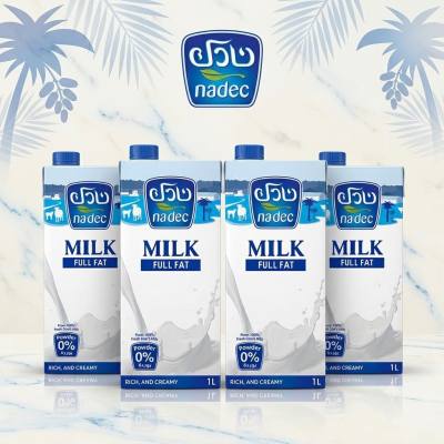 حليب نادك كامل الدسم طويل الأجل - 4 × 1 لتر