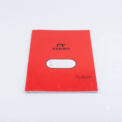 دفتر تمارين أروما A4 بأربعة أسطر - أحمر (A4EN-170)