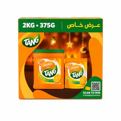 مزيج مشروب تانج بنكهة البرتقال - عبوة قيمة خاصة (2 كجم + 375 جم إضافية)