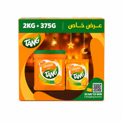 مزيج مشروب تانج بنكهة البرتقال - عبوة قيمة خاصة (2 كجم + 375 جم إضافية)