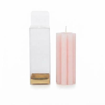 شمعة معطرة أسطوانية مضلعة (4.5 × 10 سم)