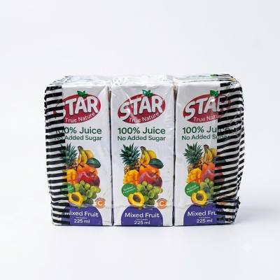 عصير ستار مشكل الفواكه 100% (عبوة من 6 زجاجات)