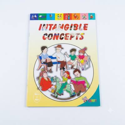 كتاب أنشطة الكتابة والمسح للمفاهيم غير الملموسة من كومفي