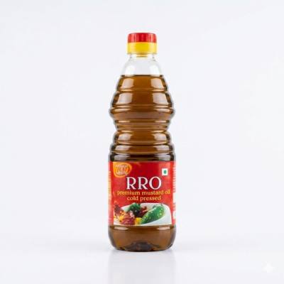 زيت الخردل الممتاز المعصور على البارد من RRO، 500 مل