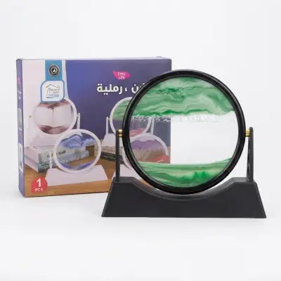 لوحة فنية رملية متحركة / زينة مكتبية ديناميكية ذات منظر رملي