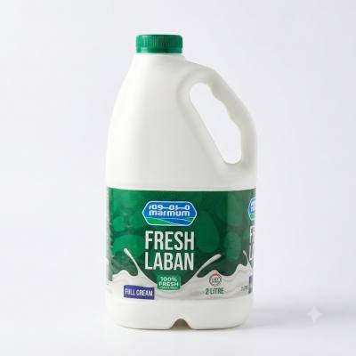 لبن مارموم كامل الدسم طازج 2 لتر