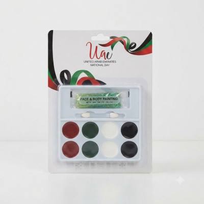 مجموعة أدوات الرسم على الوجه والجسم الخاصة باليوم الوطني لدولة الإمارات العربية المتحدة من I&A Collection