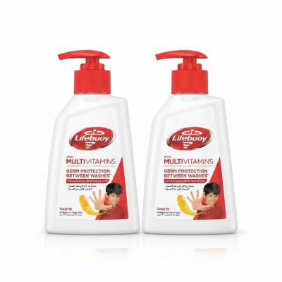 غسول يدين بمتعدّد الفيتامينات توتال ١٠ من Lifebuoy – ٢ × ١٨٠ مل