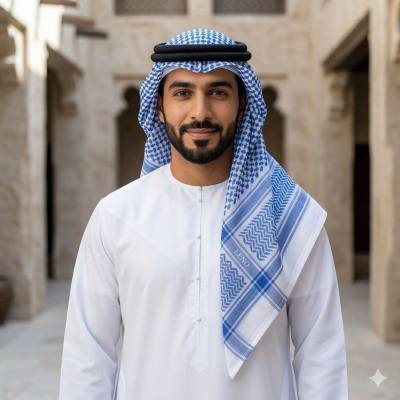 شماغ لينو بريميوم التقليدي - غترة منقوشة باللونين الأزرق والأبيض