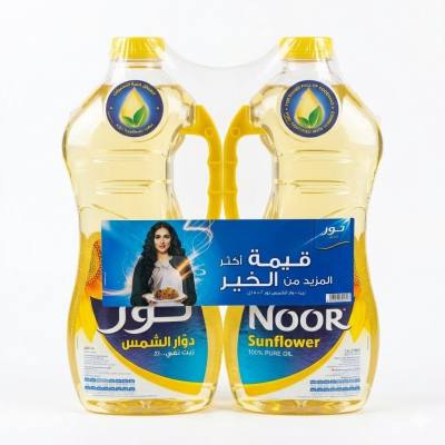 عبوة زيت دوار الشمس نور المزدوجة (2 × 1.5 لتر)