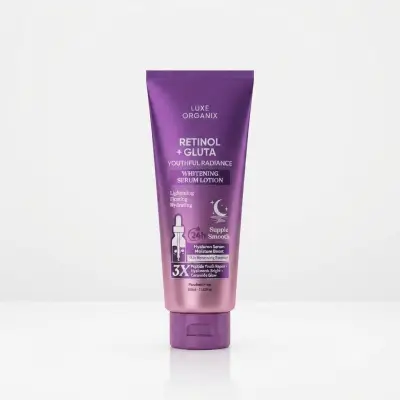 لوشن سيروم تفتيح البشرة Luxe Organix Retinol + Gluta Youthful Radiance - 350 مل