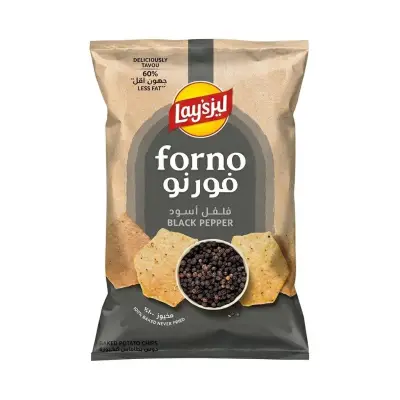 رقائق البطاطس المخبوزة بالفلفل الأسود من ليز فورنو