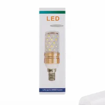 مصباح LED عصري بتصميم "الكوز" (Corn Bulb)، وقاعدة E27، وعمر افتراضي يصل إلى 30,000 ساعة.