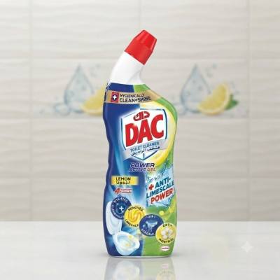 منظف ​​المراحيض DAC – جل قوي وفعال، برائحة الليمون، 750 مل