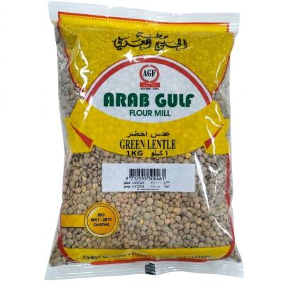 عدس أخضر من مطحنة الخليج العربي - بقوليات عالية الجودة، 1 كجم