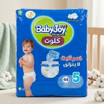 سراويل داخلية ضاغطة من بيبي جوي - مقاس 5 (كبير جدًا)، 12-18 كجم، عبوة من 44 قطعة