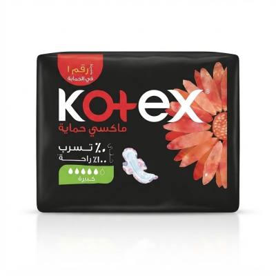 فوط صحية كبيرة الحجم من كوتكس ماكسي بروتكت مزودة بأجنحة (10 فوط)