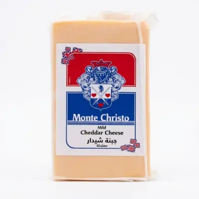 جبن شيدر أحمر خفيف من Monte Christo – ٤٠٠ غرام